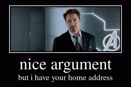 Nice Argument Tony Stark GIF