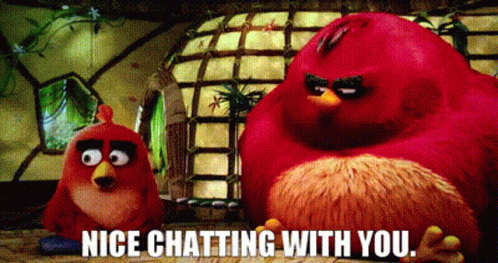 Nice Chatting Angry Birds GIF