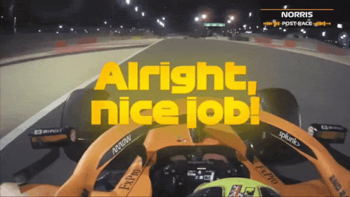 Nice Job For Winning The Race GIF