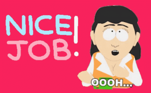 Nice Job Sarah Valmer GIF
