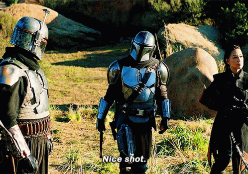 Nice Shot The Mandalorian GIF