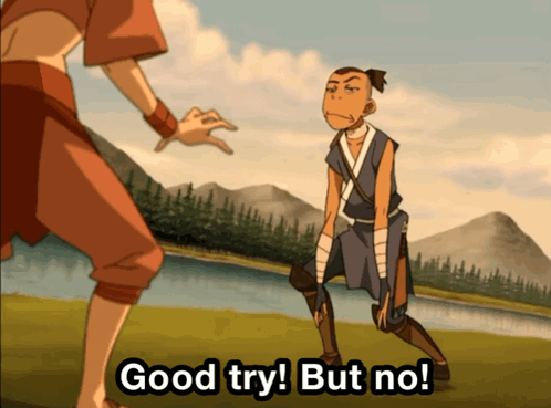 Nice Try Sokka Avatar Last Airbender GIF