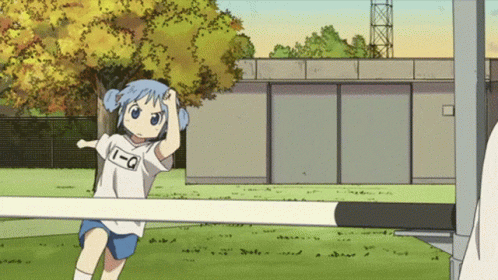 Nichijou Athletic Fail Funny Anime GIF