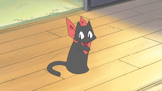 Nichijou Talking Cat Sakamoto GIF