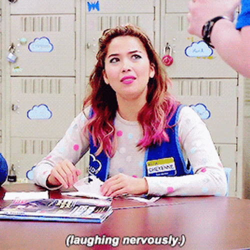 Nichole Sakura Nervous Laugh GIF