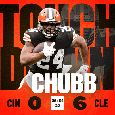 Nick Chubb Cleveland Browns Score GIF
