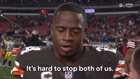 Nick Chubb During An Interview GIF