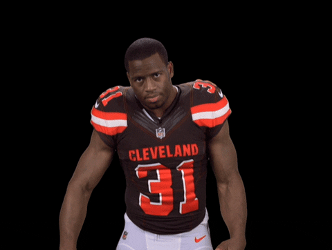Nick Chubb Touchdown Hand Signal GIF