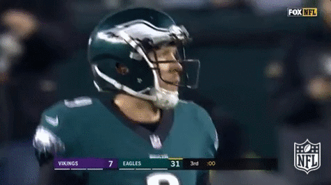 Nick Foles Hyping Up The Crowd GIF