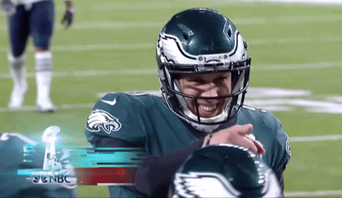 Nick Foles Smiling And Pointing At Someone GIF