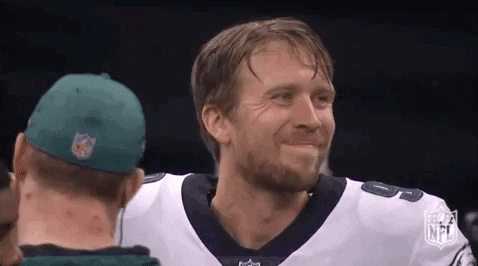 Nick Foles Smiling Brightly GIF
