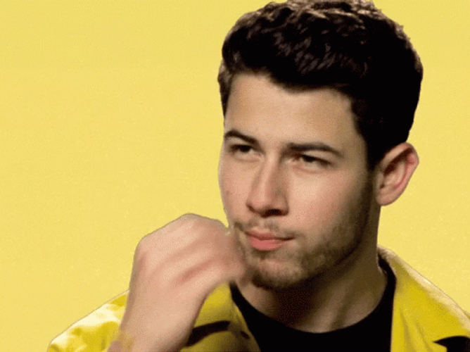 Nick Jonas Delicious Hand Gesture GIF