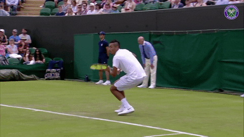 Nick Kyrgios Kicking A Ball GIF