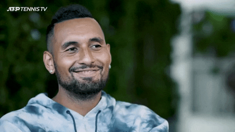 Nick Kyrgios Laughing GIF