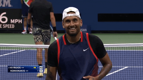Nick Kyrgios Playing With His Ball GIF