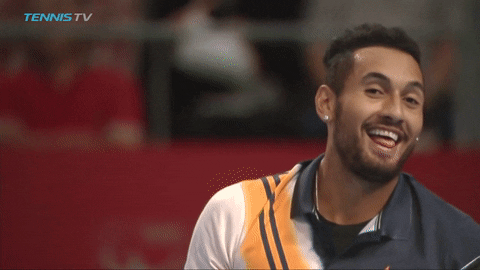 Nick Kyrgios Pulling His Tongue Out GIF