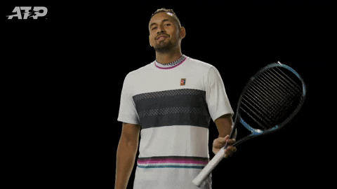 Nick Kyrgios Rotating His Racket GIF
