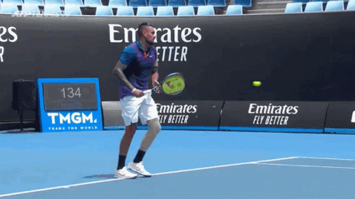 Nick Kyrgios Throwing His Racket Angrily GIF