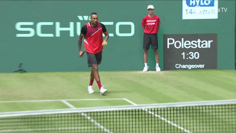 Nick Kyrgios Throwing The Ball Away GIF
