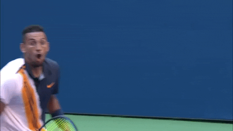 Nick Kyrgios Wide Mouth GIF