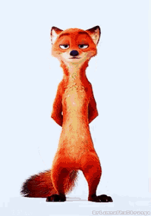 Nick Wilde No Clothes Shocked Transition GIF