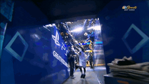 Nick Young Running In Tunnel GIF