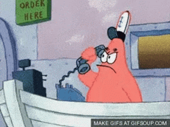 Nickelodeon Angry Patrick Star Poor Customer Service GIF