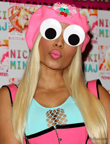 Nicki Minaj Googly Eyes GIF