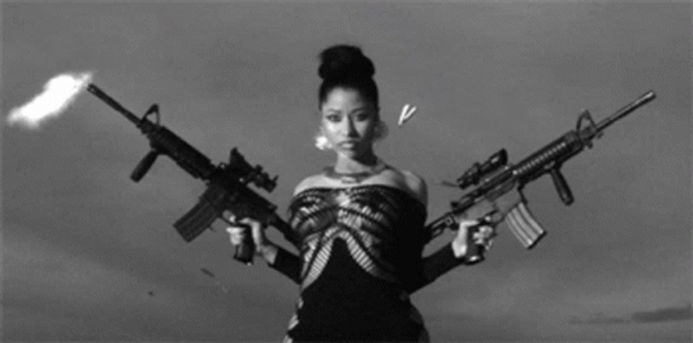 Nicki Minaj Machine Gun GIF