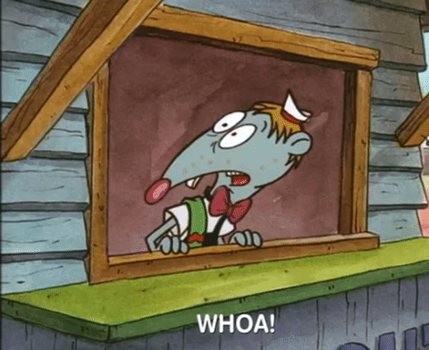 Nicksplat Cat Dog Awooga Reaction GIF