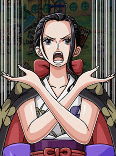 Nico Robin With Her Flower Cape GIF