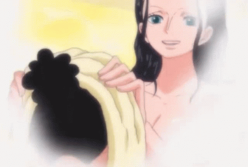 Nico Robin Hot Bath GIF