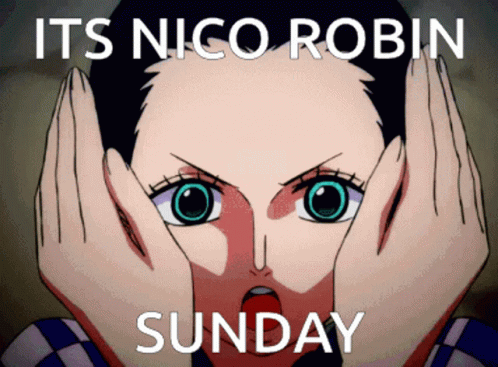 Nico Robin Its Sunday GIF