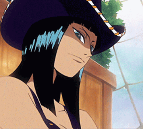 Nico Robin With Her Cowboy's Hat GIF