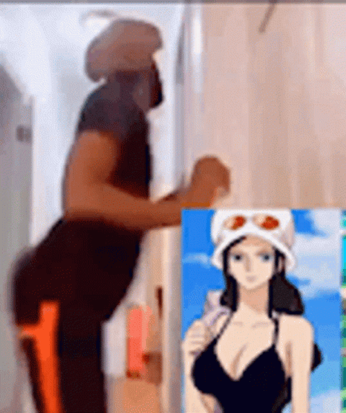Nico Robin Black Guy Dancing GIF