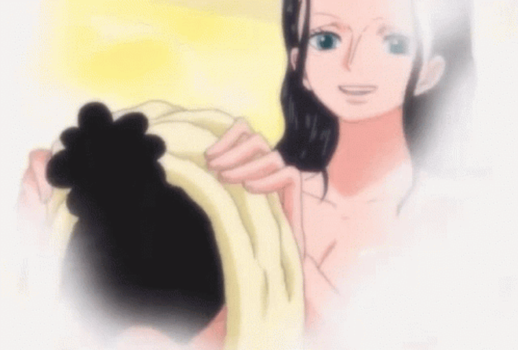 Nico Robin Hot Bath GIF