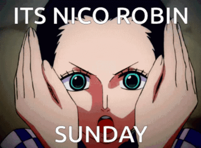 Nico Robin Its Sunday GIF