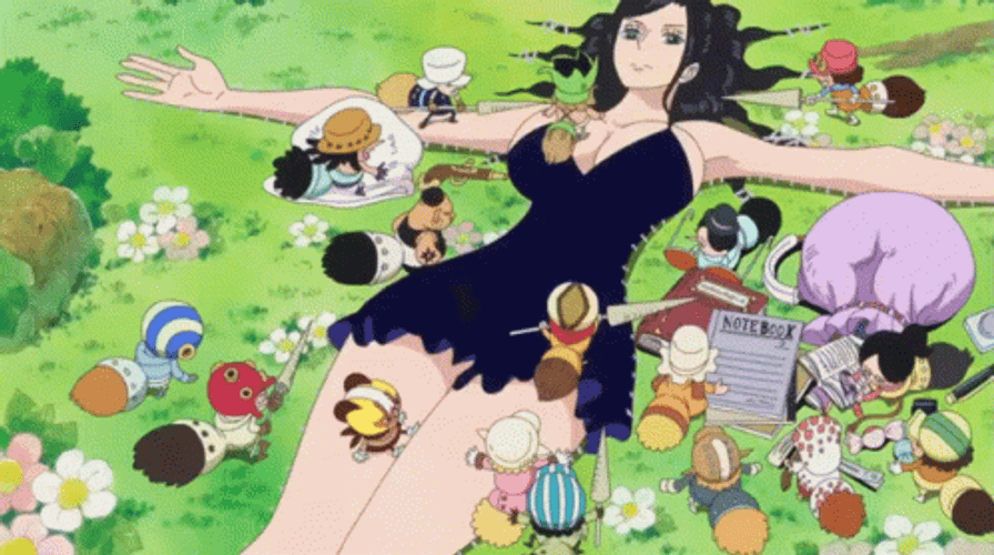 Nico Robin Lying On The Ground GIF