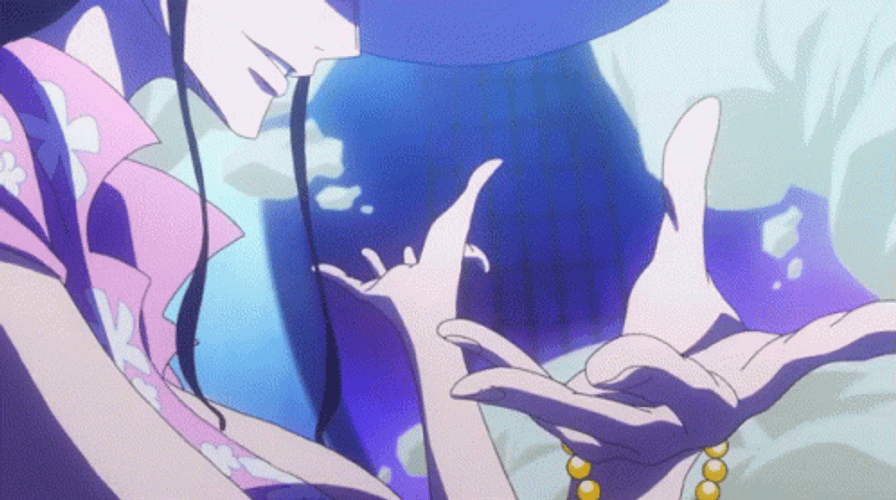 Nico Robin Moving Finger GIF