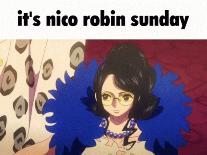 Nico Robin Rolling Eyes GIF