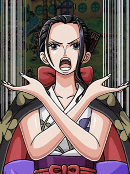 Nico Robin With Her Flower Cape GIF