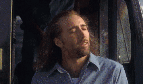 Nicolas Cage Sweet Smile Celestial Effect GIF