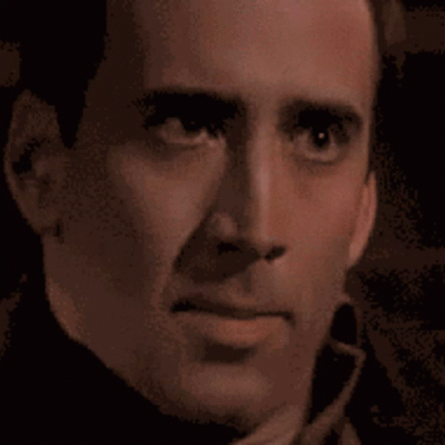 Nicolas Cage Distorted Funny Face App GIF