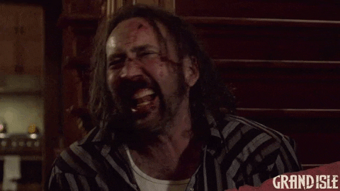 Nicolas Cage Crazy Laugh GIF