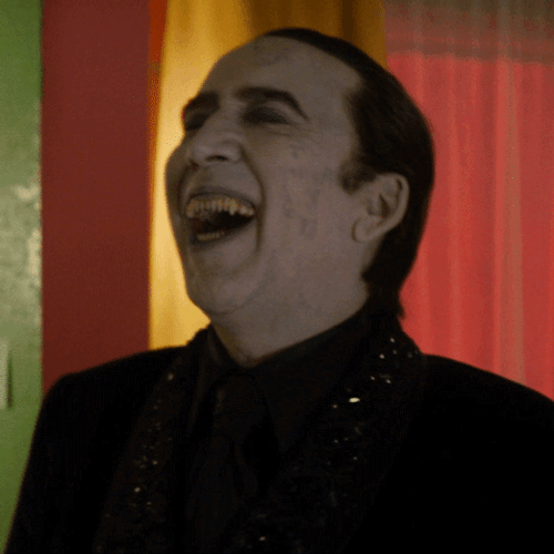 Nicolas Cage Dracula Laughing GIF