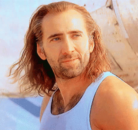 Nicolas Cage Fabio Lanzoni Parody GIF