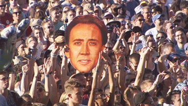 Nicolas Cage Paper Face Pedro Pascal GIF