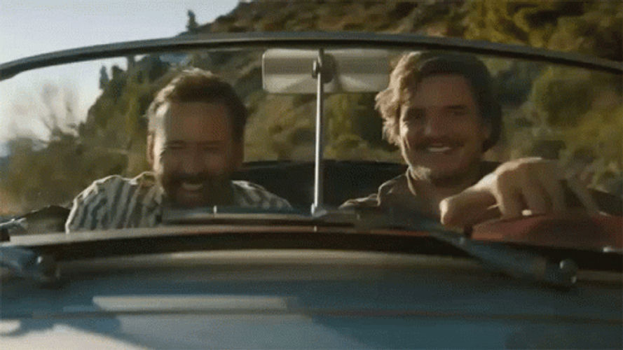 Nicolas Cage Pedro Pascal Joy Ride GIF