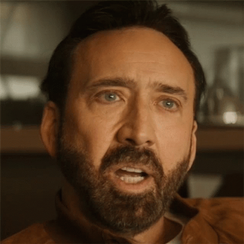 Nicolas Cage Piercing Eyes No GIF