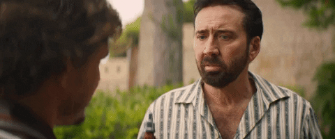 Nicolas Cage Searches On Pedro Pascal GIF